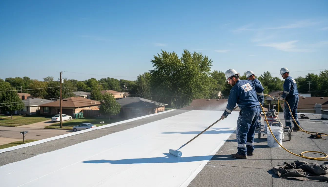 Commercial roof coating in Mount Airy, LA near me